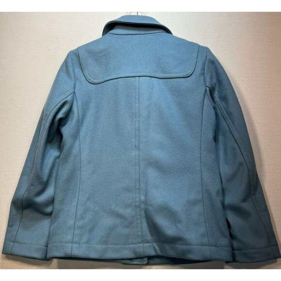 Gap Women's Wool Blend Toggle Peacoat Long Sleeve Size Small Blue Zip Up Casual - Picture 2 of 12